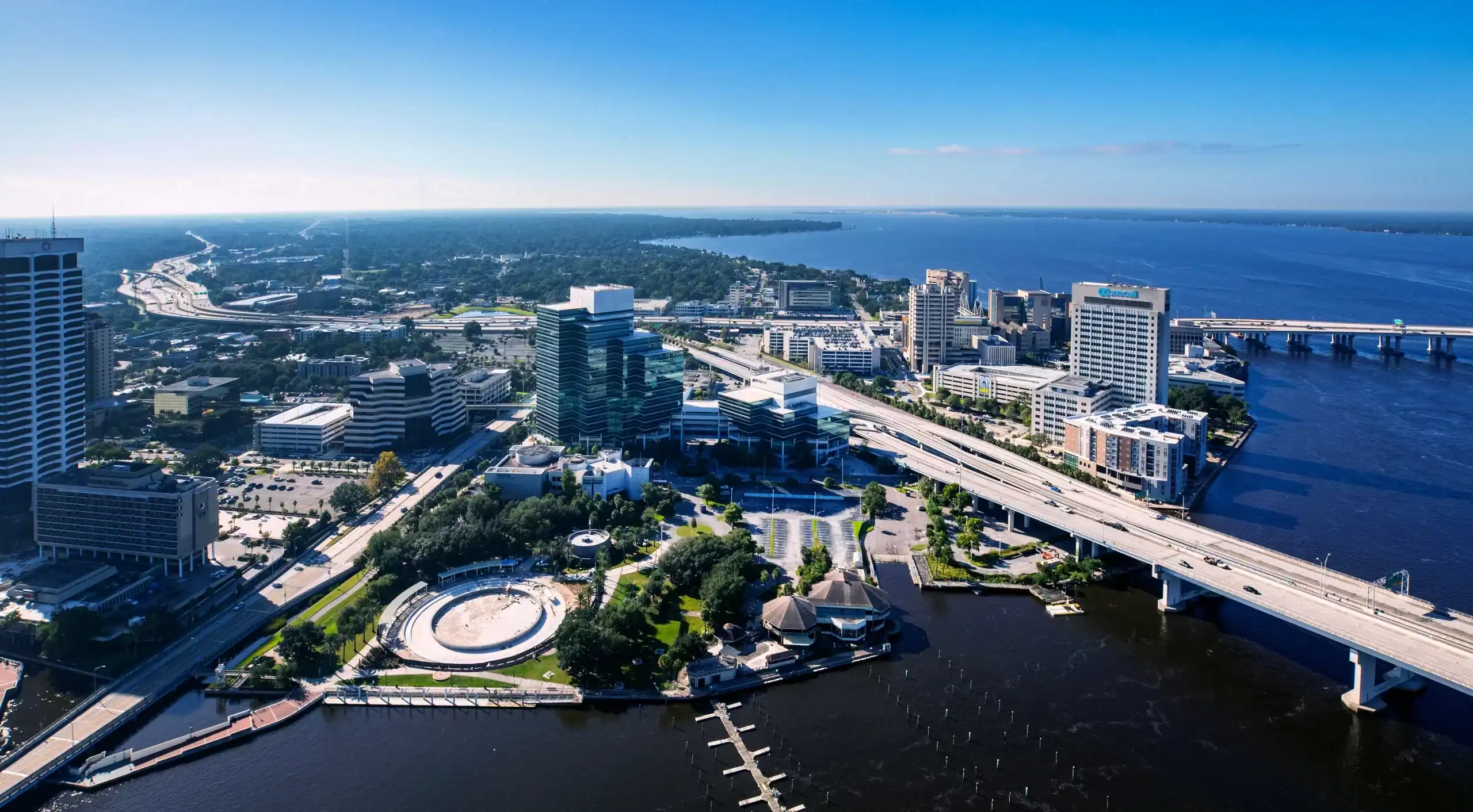 Southbank Jacksonville offices at 701 San Marco overlooking the St. Johns River.